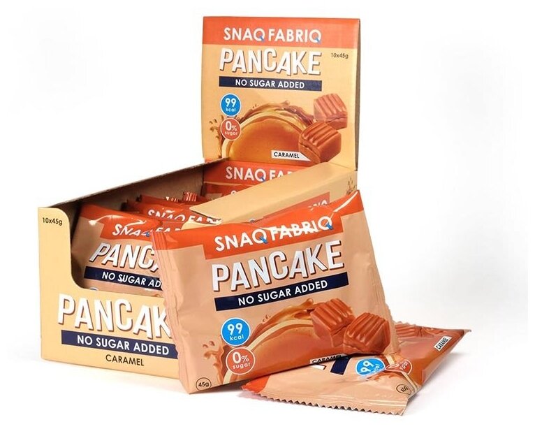 Bombbar Панкейк SNAQ FABRIQ с начинкой (10шт в уп) Упаковка Мягкая карамель 45 г