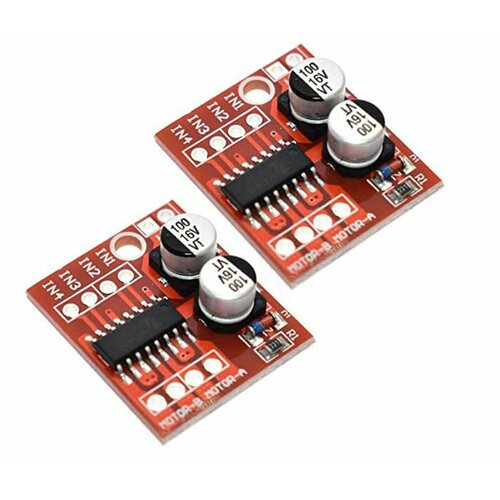 2 штуки! Модуль драйвера шагового двигателя MX1508 (mini L298N) (2 двиг.) для Arduino (У)