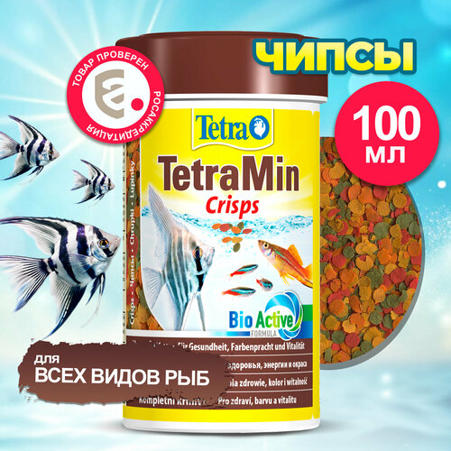 Корм Tetra TetraMin Crisps 100 мл, чипсы для всех видов рыб