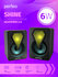 Колонки Perfeo "SHINE", 2.0, мощность 2х3 Вт, USB, чёрн, Game Des...