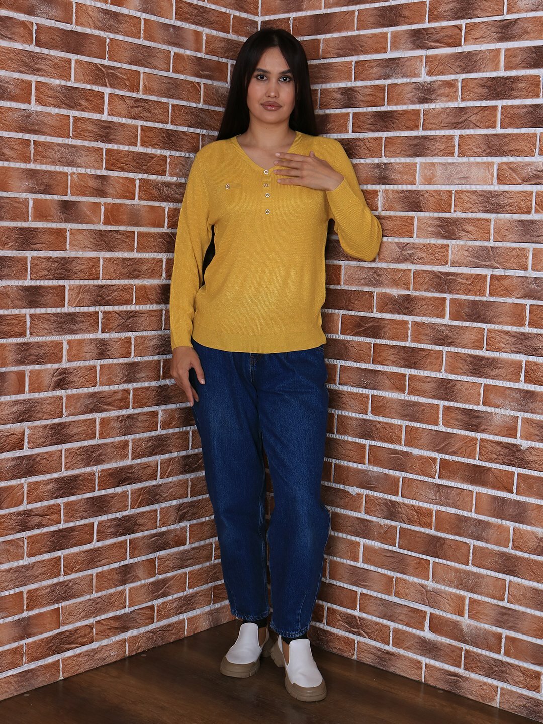 Свитер размер One Size, , Желтый — фото 1