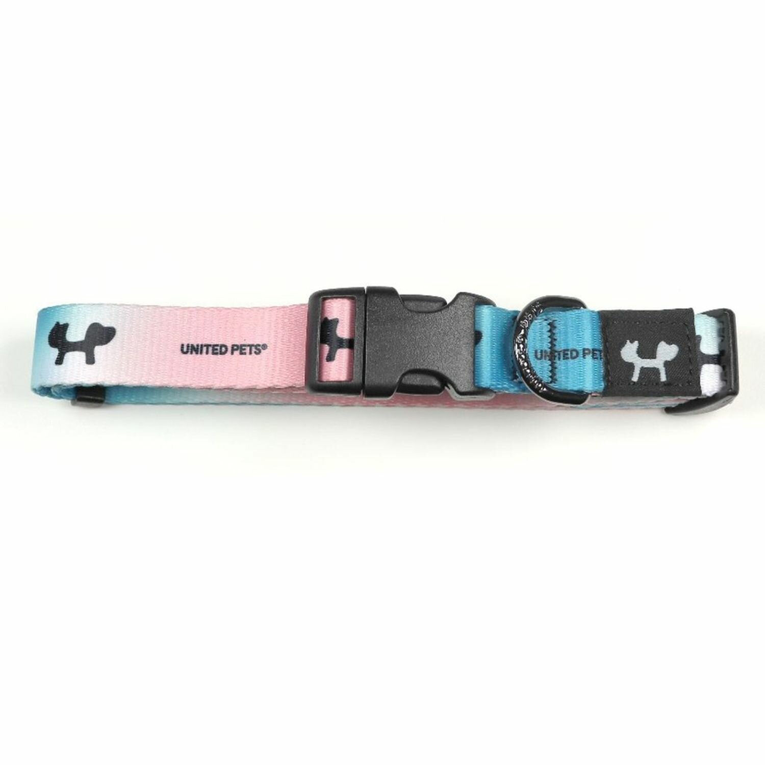 Ошейник United Pets для собак Complete me M 20 x 340/560mm, розово-голубой тай-дай