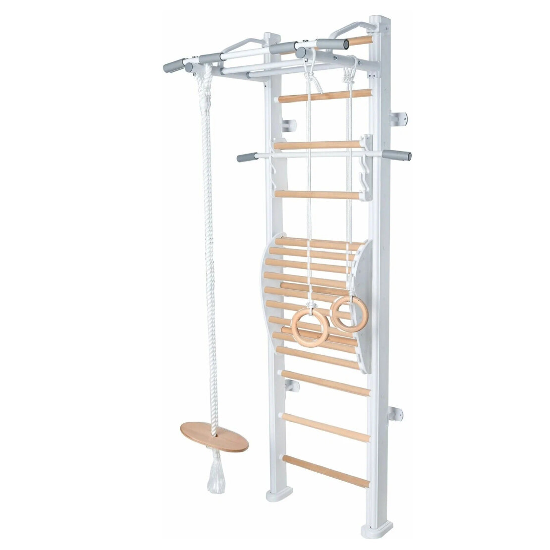 Детский спортивный комплекс Perfetto Sport Scala in legno 1 bianco-naturale PS-115 SG000005349