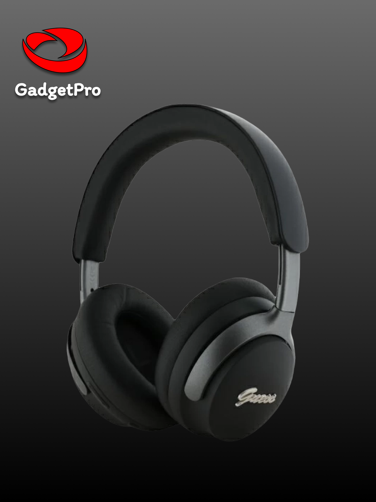 Беспроводные наушники GUESS GUBHC22PSFCSMK, Bluetooth 5.3, ANC/ENC до 32 часов работы, IPX4, серебристо-чёрные — фото 1