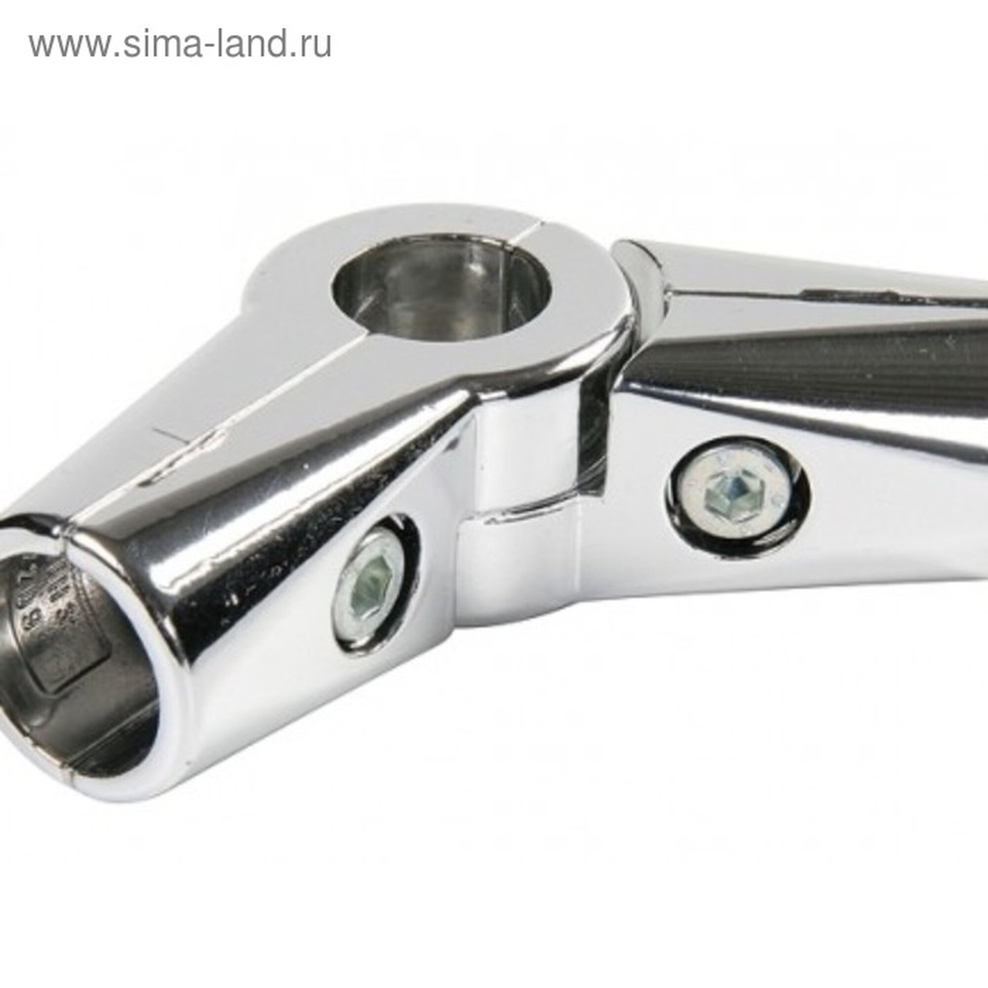 Соединитель угловой для 3-х труб «Система Джокер» R=43 хромированный