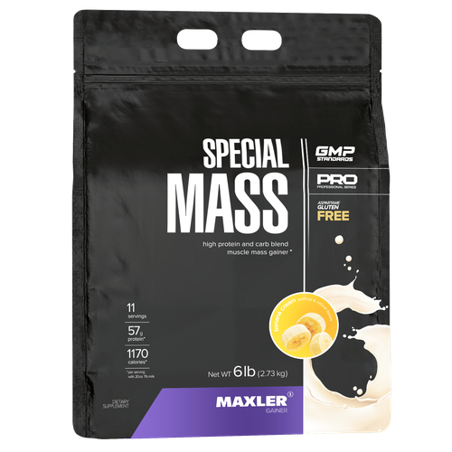 Гейнер Maxler Special Mass Gainer, 2730 г, банановый крем