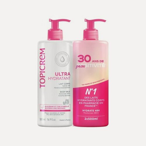 Изображение товара Набор Topicrem/Топикрем: Крем-молочко для тела ультра-увлажняющее 500мл 2шт