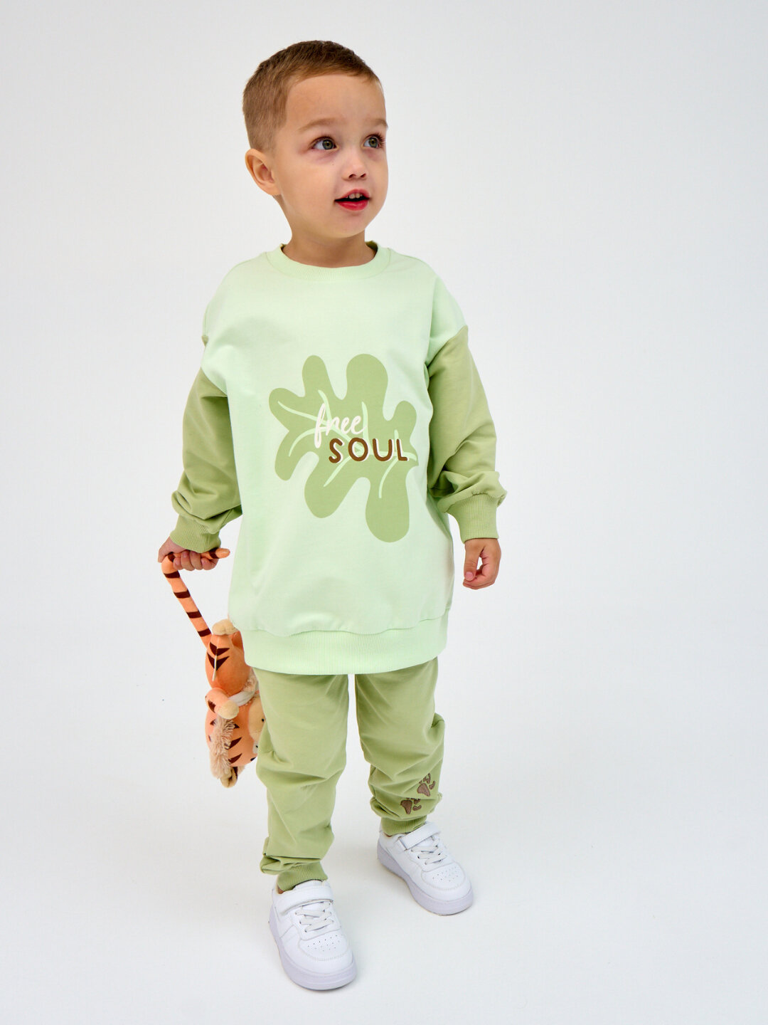 Толстовка neo, размер 110, зеленый — фото 1