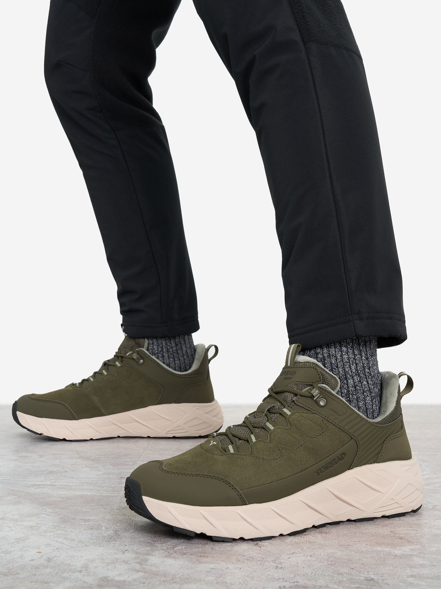 Ботинки TOREAD, размер 42, зеленый