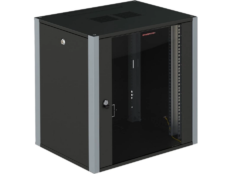 Шкаф настенный 19", 12U SYSMATRIX - фото №1