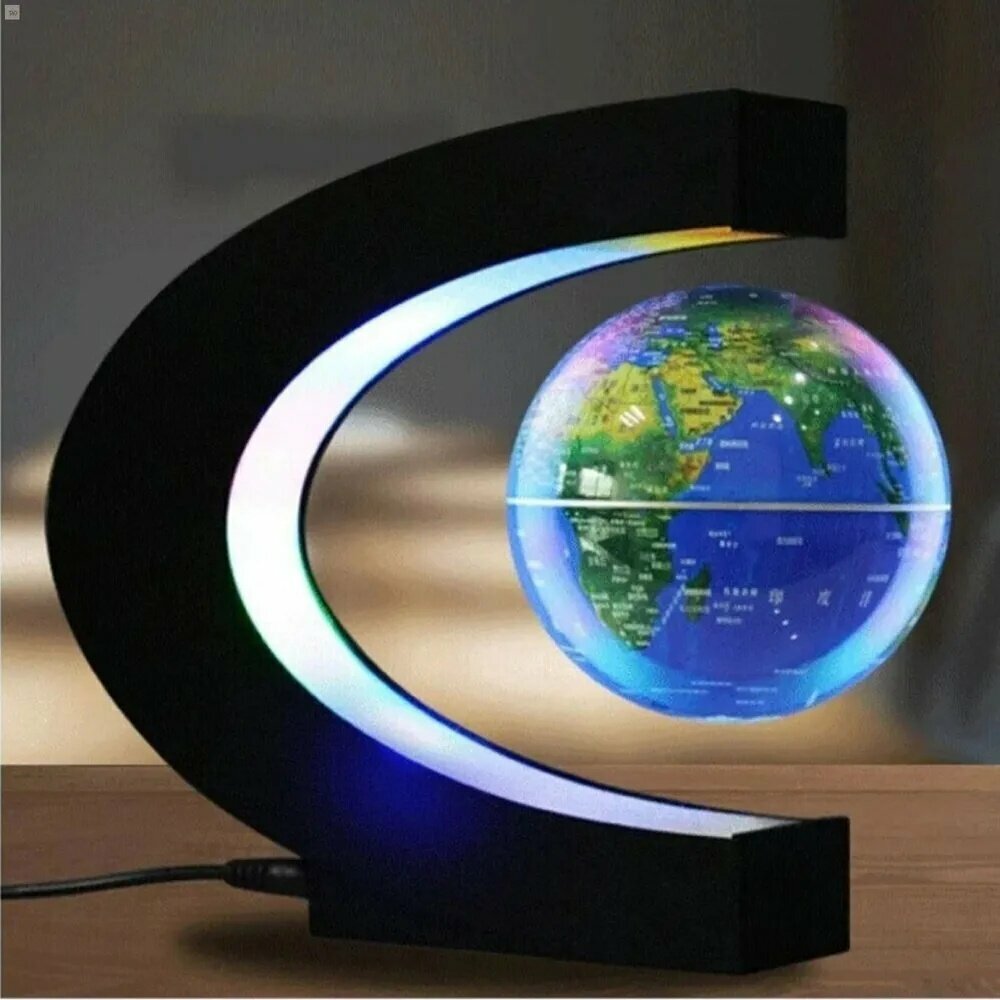 Глобус Земли физико-политический рельефный с LED