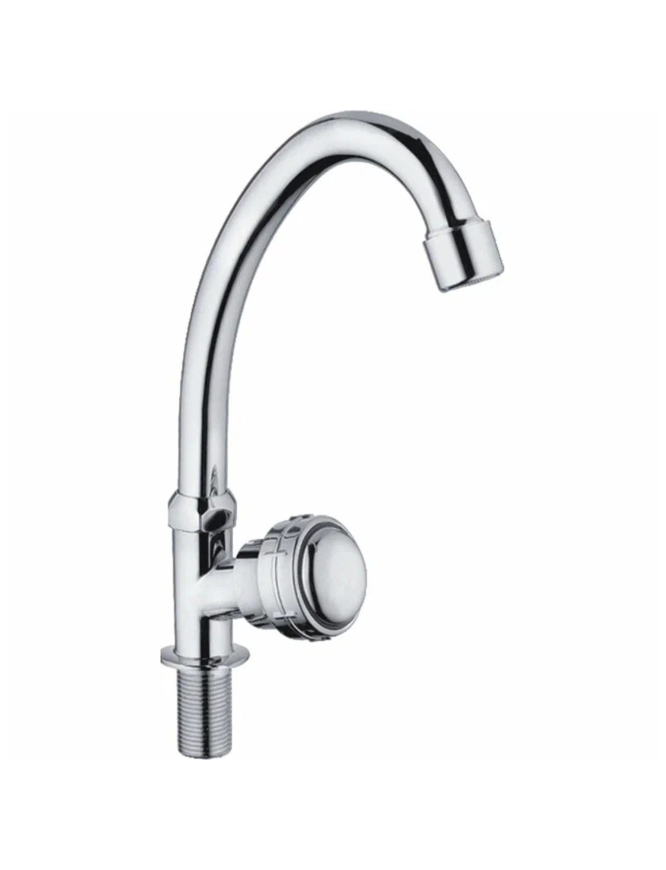 Смеситель моно для кухни на одну воду Cron CN4195 силумин  цвет хром