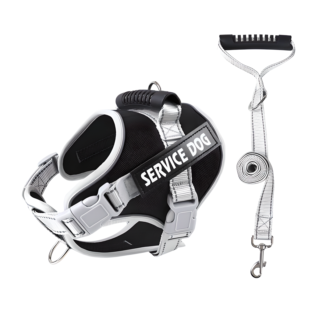 Шлейка для средних и крупных пород собак нейлоновая водонепроницаемый жилет / Черный / XS