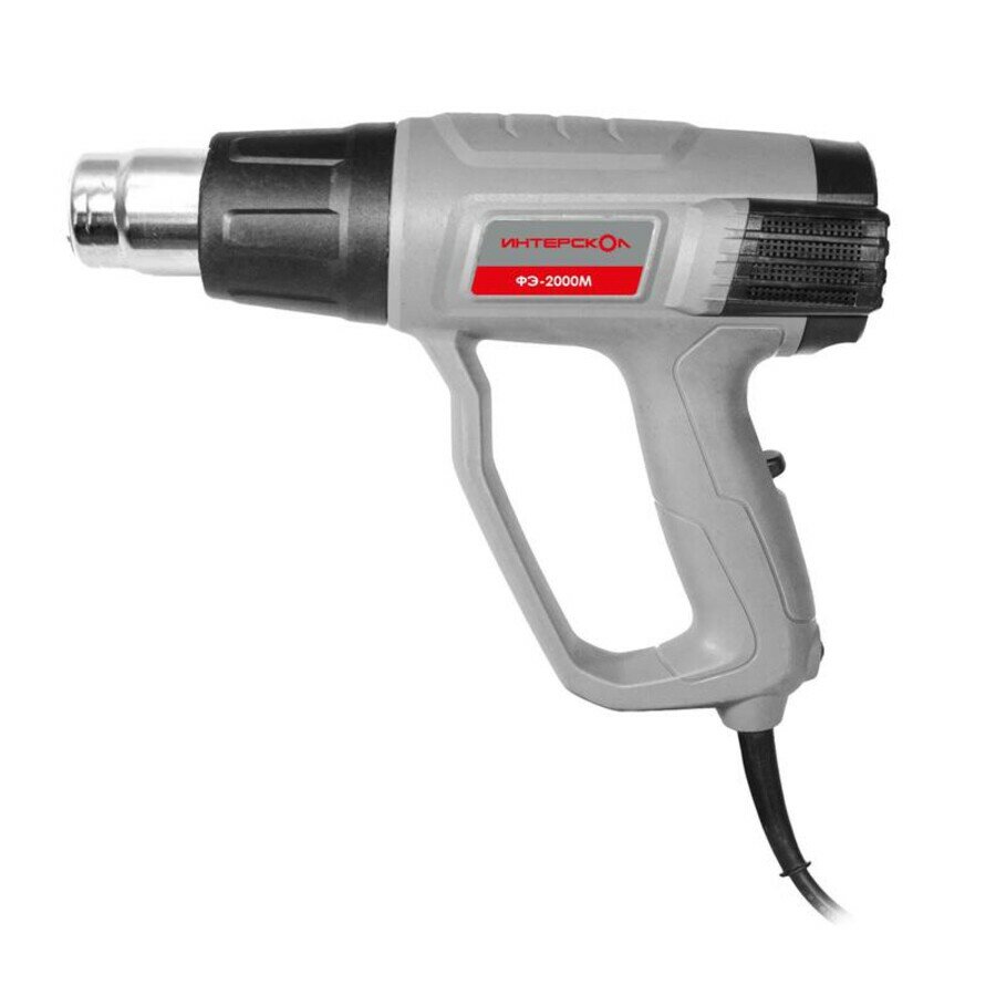 Термопистолет ИНТЕРСКОЛ ФЭ-2000М 2000Вт, 50-600гр, 300/500л/мин, 1 насадка, коробка 728.0.0.70