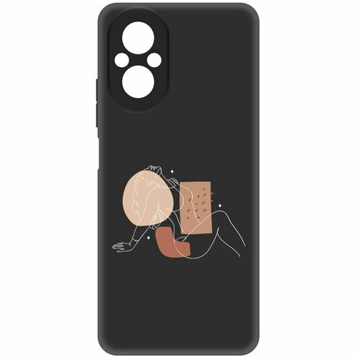 Чехол-накладка Krutoff Soft Case Чувственность для Realme C67 черный