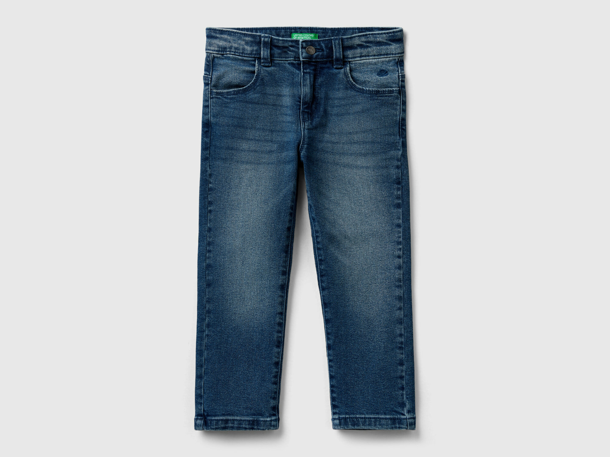 Джинсы Slim fit Eco Recycled United Colors of Benetton для девочек 24P-45ONGE01W-901-YS