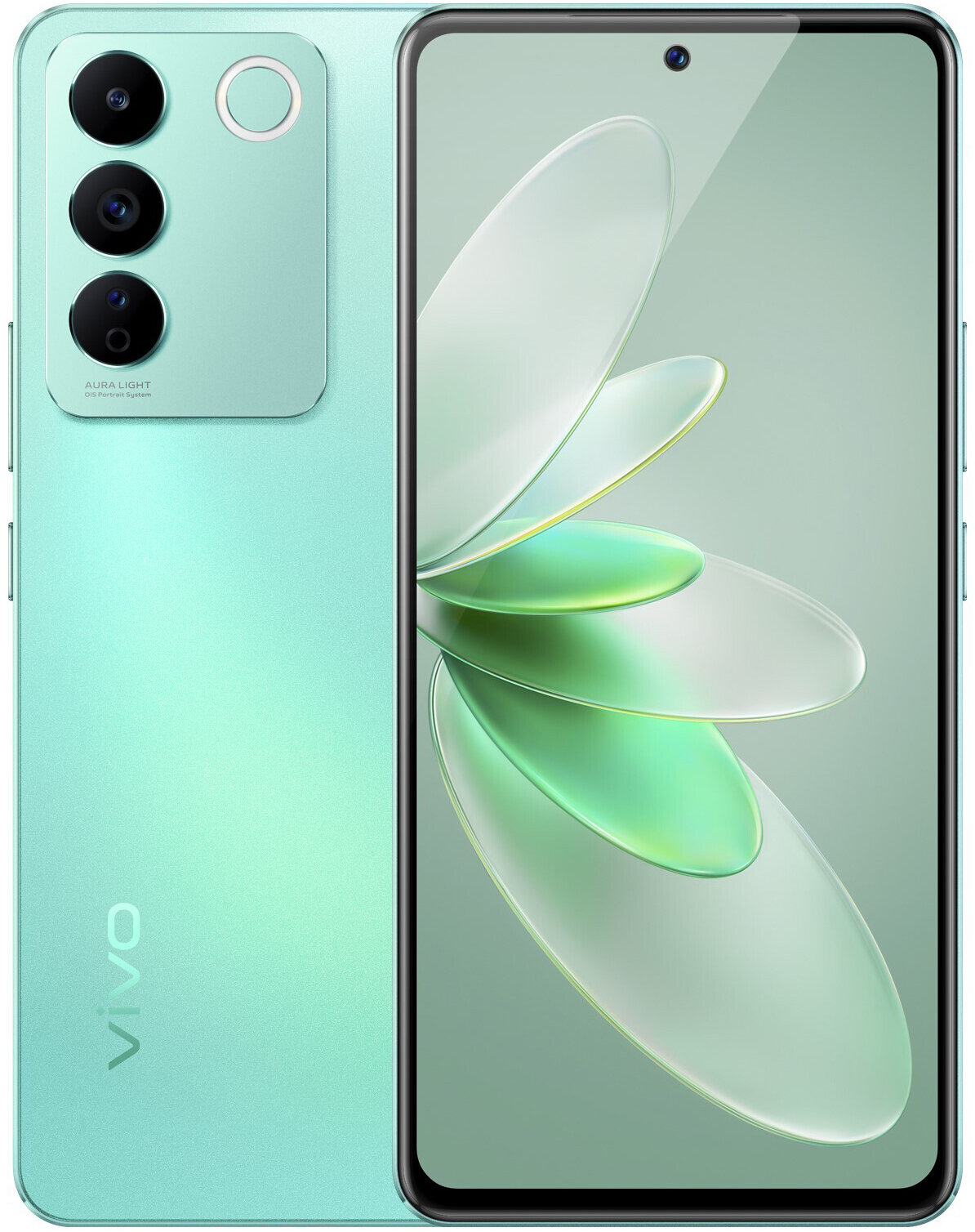 VIVO V27e Lively Green, 16,33 см (6.43") 2400 x 1080, 2 x 2.2 ГГц + 6 x 2 ГГц, 8 Core, 8GB RAM, 256GB, 1 ТБ, 64 МП+ 2МП + 2МП/32Mpix, 2 Sim, 2G, 3G, LTE, 5.2, Wi-Fi, NFC, GPS, Type-C, 4600 мА·ч, Andro - фото №1