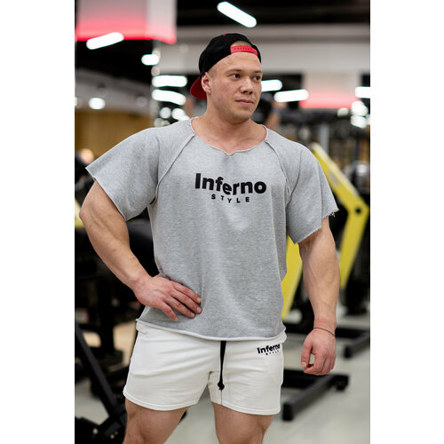 фото Футболка inferno style, размер xl, серый