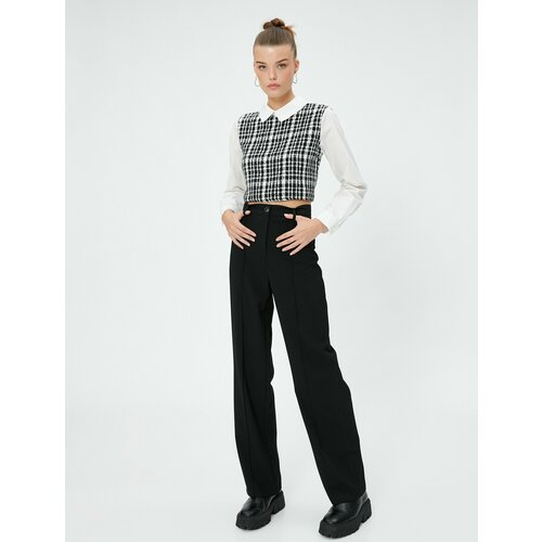 фото Брюки koton, размер 38, черный