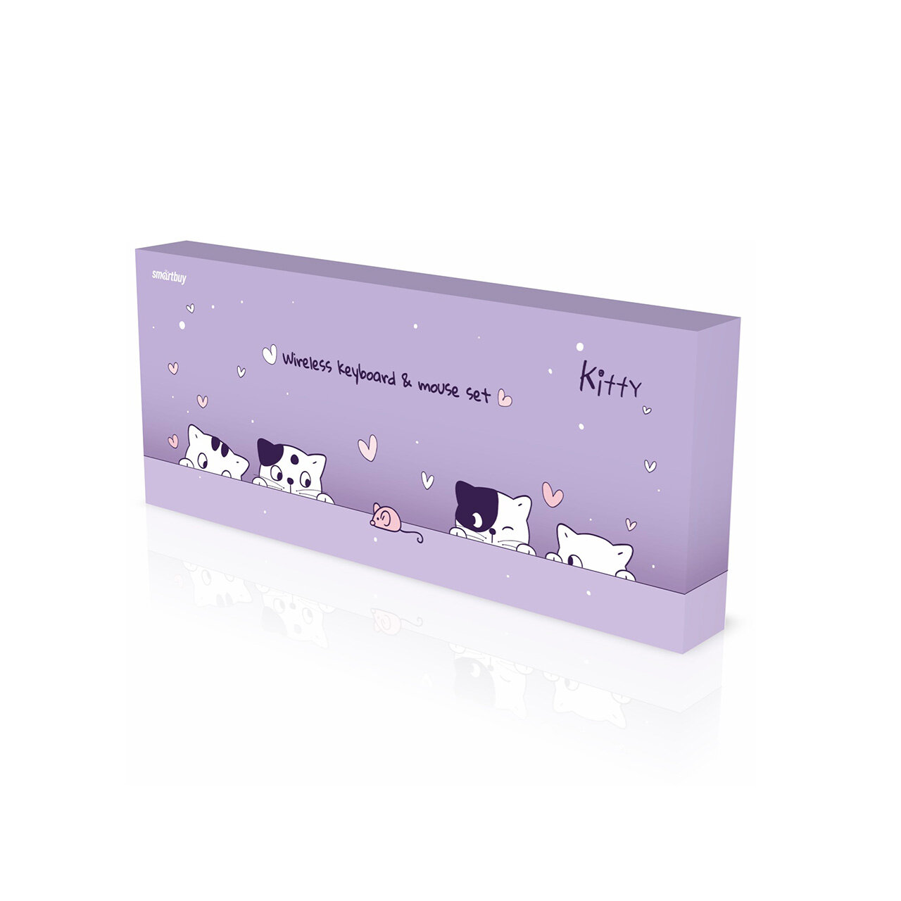 Комплект клавиатура + мышь Smartbuy Kitty SBC-668396AG-KT, фиолетовый — фото 3