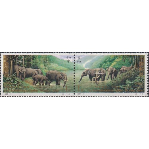 Почтовые марки Китай 1995г. 20 дипломатическим отношениям Китая и Таиланда Слоны, Дипломатия MNH почтовые марки таиланд 2019г 80 лет дипломатическим отношениям с филиппинами слоны буйволы mnh