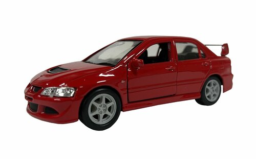 Модель машины 1:38 Mitsubishi Lancer Evolution VIII Welly 42338W красный