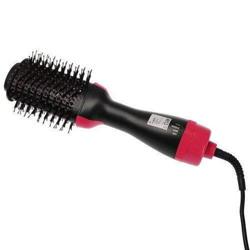 Фен-щётка Luazon LFS-04 1000 Вт 3 скорости 3 режима чёрно-розовая 169800₽