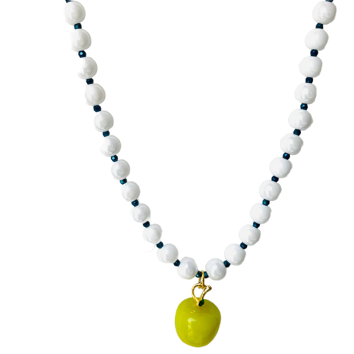 фото Колье "winter fruits", длина 45 см, синий, желтый my lollipop