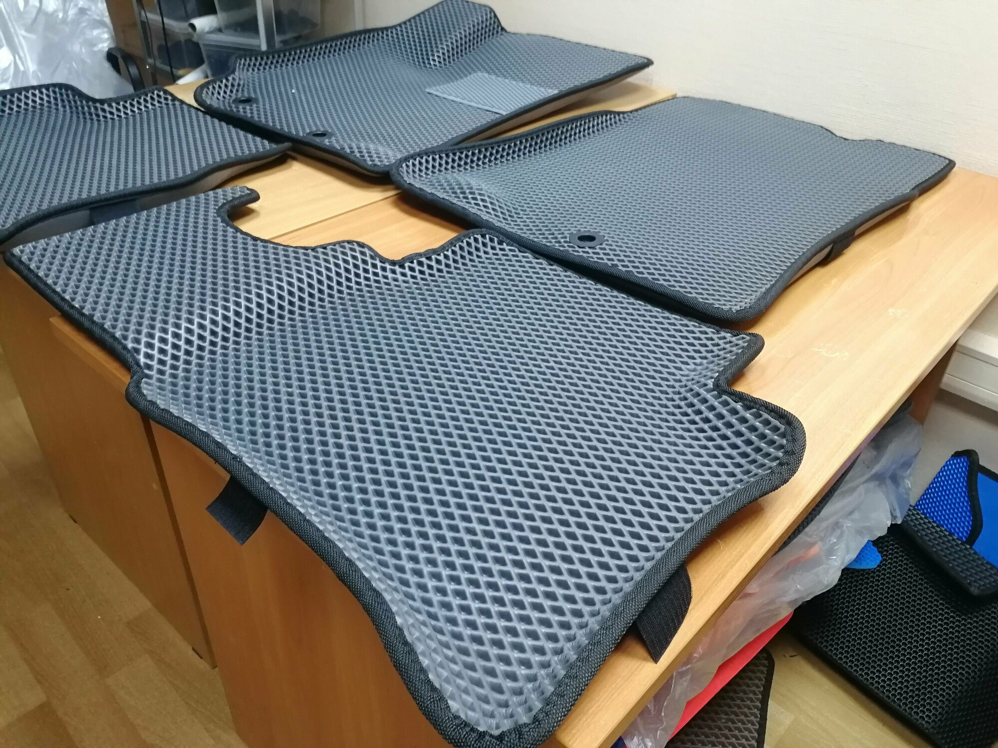 фото 3D Eva коврики с бортами на автомобиль Kia Rio III 2011-2017 Эва коврики Рио 3