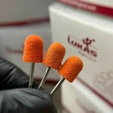 Колпачки Lukas 080, для маникюрно-педикюрных аппаратов, оранжевые
