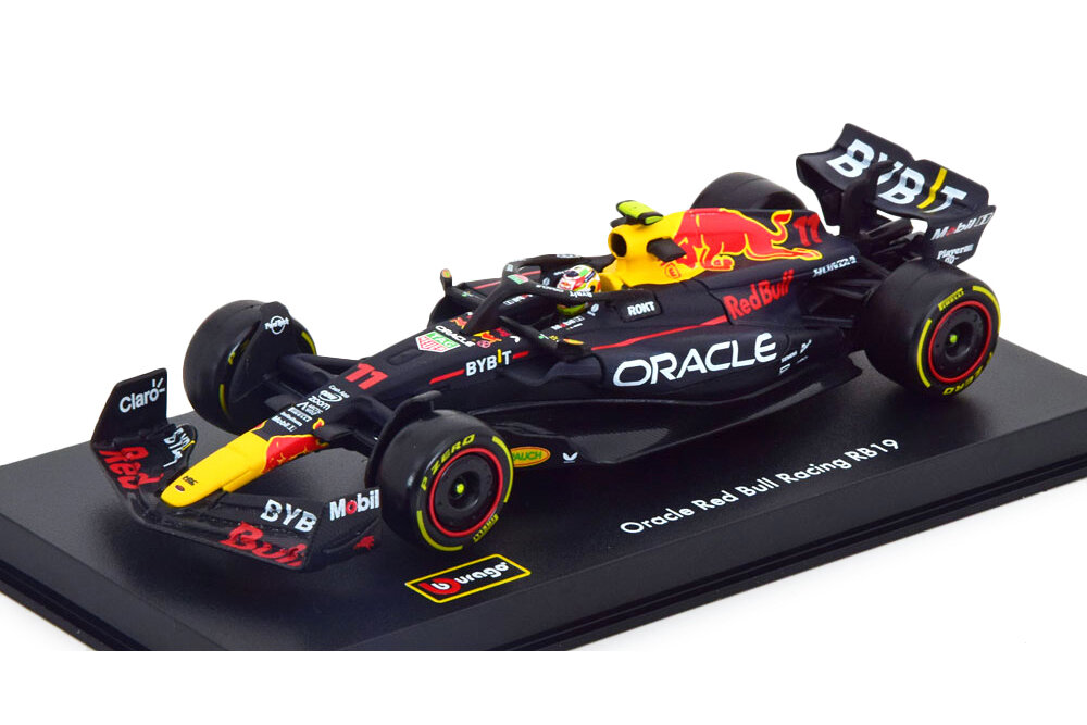 Модель коллекционная BBURAGO Red bull RB19 #11 "oracle red bull racing" c фигуркой пилота perez 2023