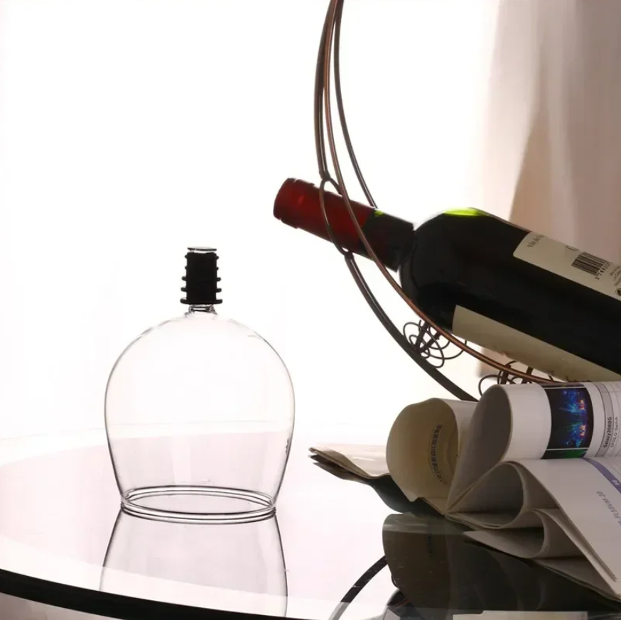 Бокал на бутылку TAYMLUX SXH230, пробка для бутылки вина многоразовая, фужер насадка