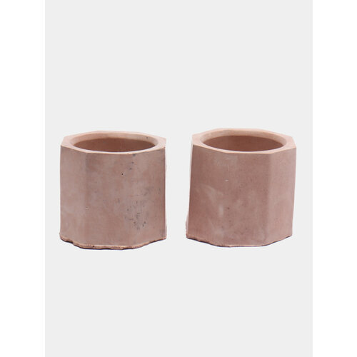 Гипсовый подсвечник мини набор 2 штуки Цвет Бежевый 599₽