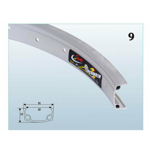 Тайваньские производители Обод S25А одинар. 24x1.75-2.125 серебр. 36H