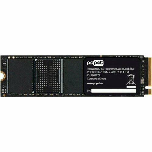 Накопитель SSD PC Pet PCI-E 4.0 x4 2TB PCPS002T4 M.2 2280 OEM