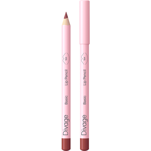 Карандаш для губ Divage Basic тон 07 cocoa 1.1г карандаш для губ divage pastel lip pensil тон 2205 2 г