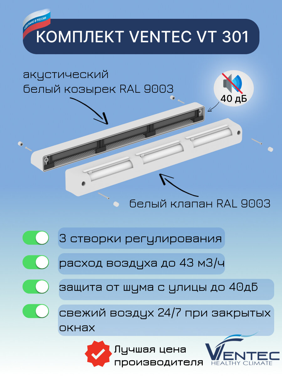 Приточный клапан VT 300