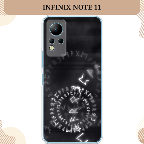 Силиконовый чехол Руны на Infinix Note 11/12 G88 / Инфиникс Ноут 11/12 G88 чехол книжка mypads для infinix note 11 12 g88 инфиникс ноут 11 12 g88 смешать два цвета красный фиолетовый