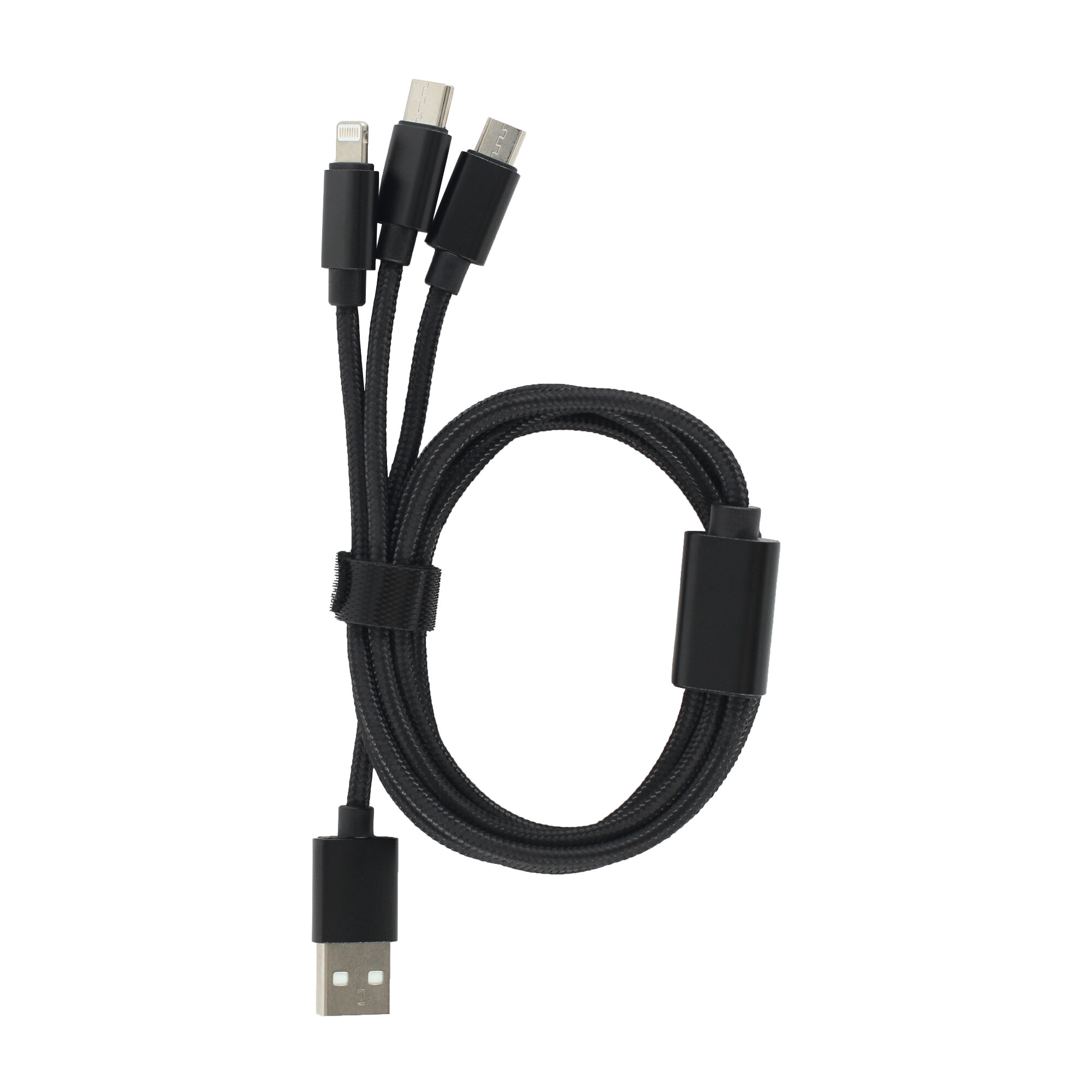 Универсальный кабель 3 в 1 (Lightning, TYPE-C, MICRO USB), usb провод 1,2м, Зарядка для iphone, Зарядка для Android, Кабель 3 в одном Jamme, usb шнур