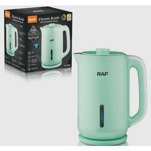 Стильный электрический чайник 3л 1500Вт Зеленый 230000₽