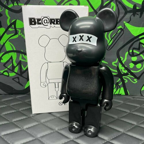 Игрушка Bearbrick XXX 28см Черная фигура bearbrick medicom toy bearbrick ideal self black scandal yohji yamamoto x suzume uchida 1000%