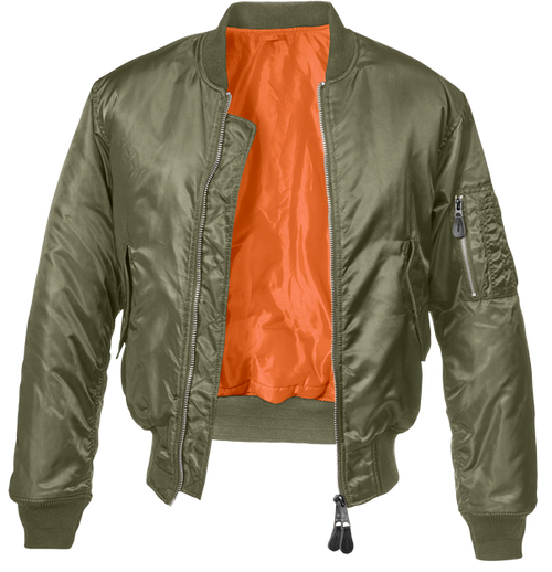 Бомбер Brandit Fly jacket MA1 Brandit, размер XL, зеленый