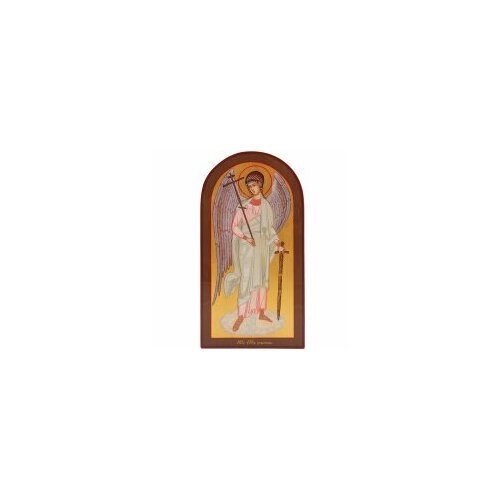 икона гальв ангел хранитель арка ср серебрение Икона живописная Ангел Хранитель 11х22 арка рост #60293