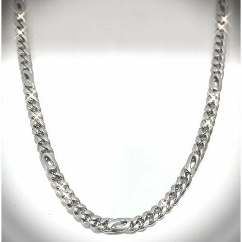 Цепь Эстерелла Панцирь, серебро, 925 проба, родирование, длина 50 см, средний вес 39.63 г