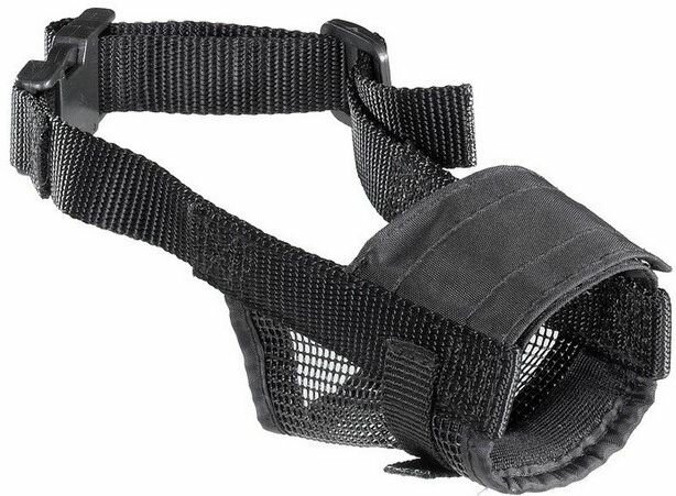 Ferplast мягкий намордник MUZZLE NET XXLARGE с сеткой для собак (15х6 см) - фото №7