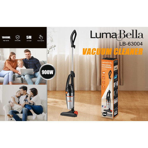 Пылесос вертикальный ручной бытовой с контейнером для уборки дома офиса телескопическая труба с защитой от перегрева длина шнура 5м900ВТ 455500₽