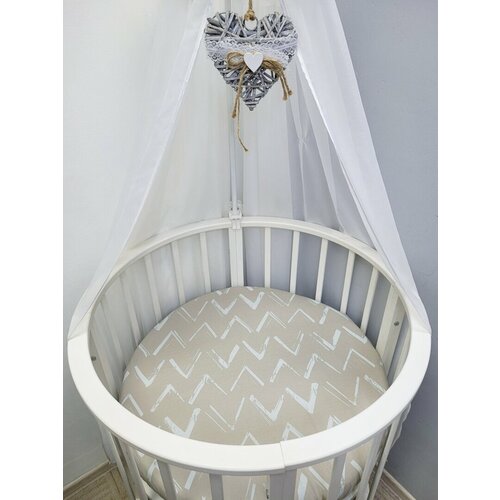 Простынь на круглый матрас 