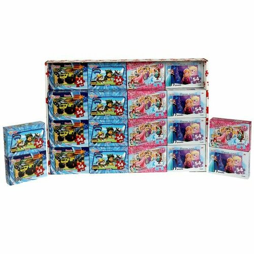 Пазлы Умные Игры Микс классические в коробке, 54 деталей счастливые животные пазлы классические в коробке пазл 1000 деталей умные игры пазлы