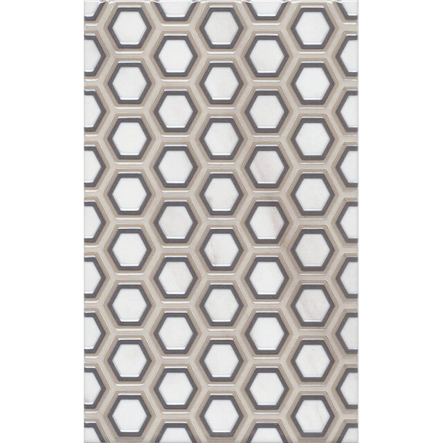 фото Декор настенный 25х40 Гран Пале, серый