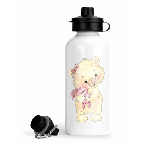 фото Спортивная бутылка медвежонок с зайкой luzimuzi